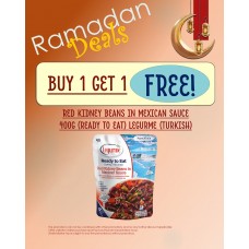 RED KIDNEY BEANS IN MEXICAN SAUCE 400G (READY TO EAT) LEGURME (TURKISH) BUY 1 GET 1 FREE